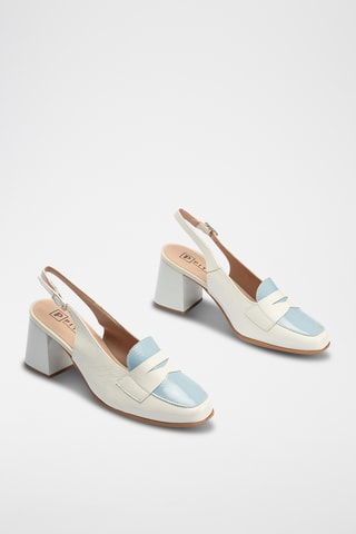 Escarpins en cuir nappa - Blanc