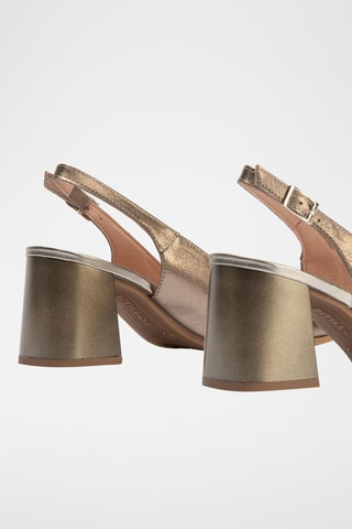 Escarpins en cuir - Doré