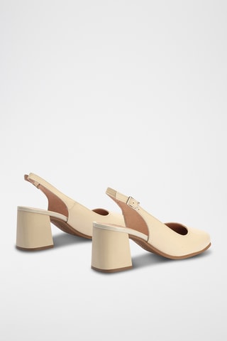Escarpins en cuir nappa - Beige