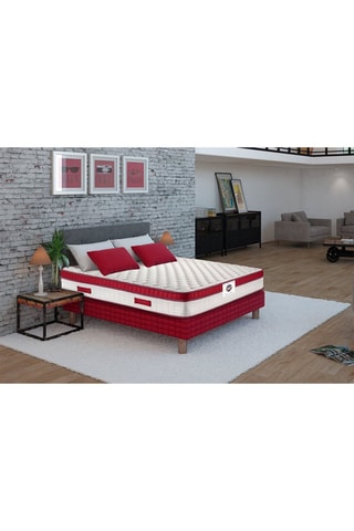 Ensemble matelas à ressorts ensachés et sommier Castelnaud