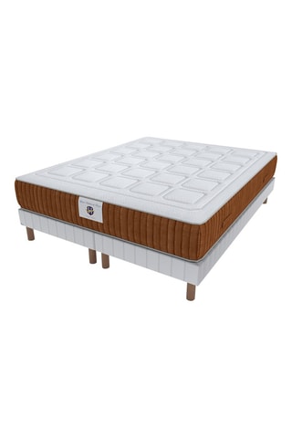 Ensemble matelas à mémoire de forme et sommier Amboise - Epaisseur 28 cm - Ferme