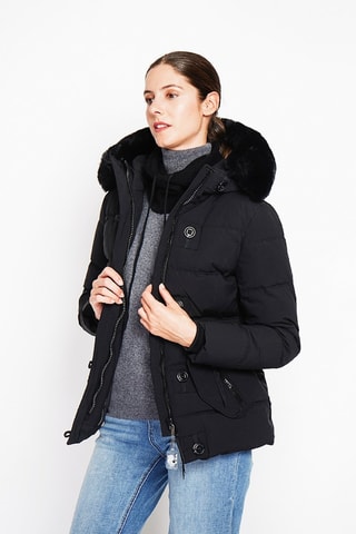 Anorak con capucha  - Negro