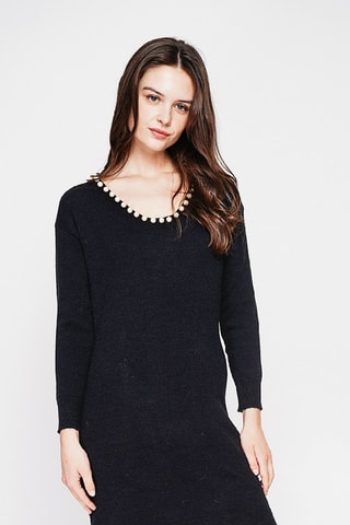 Vestido jersey  - Negro