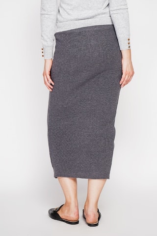 Falda midi  - Gris oscuro