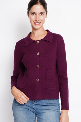 Chaqueta oversize  - Burdeos