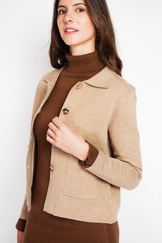 Chaqueta oversize  - Camel