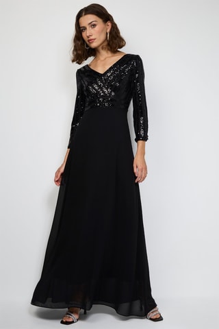 Vestido largo  - Negro