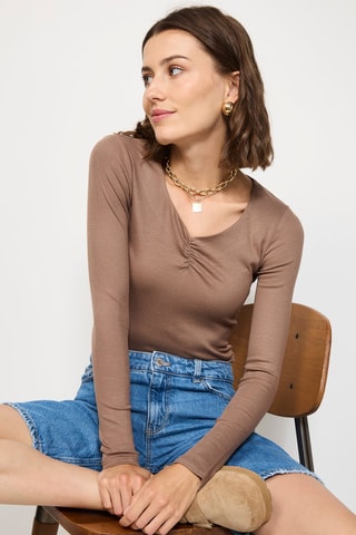 Body de seda  - Topo