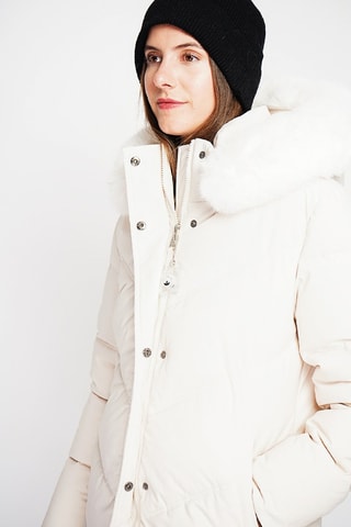 Anorak con capucha  - Crudo