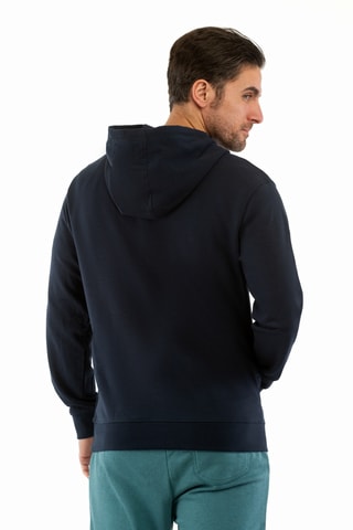 Sweat com capuz Patch - Azul-escuro