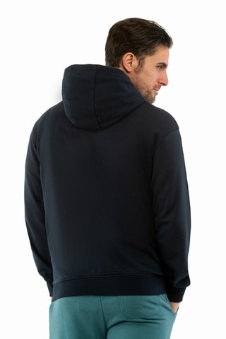 Sweat com capuz Patch - Azul-escuro