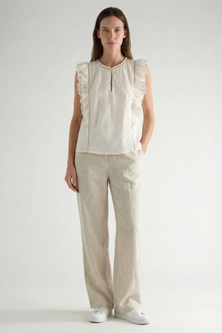 Top senza maniche - Ecrù