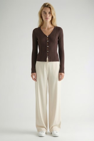 Cardigan - Marrone