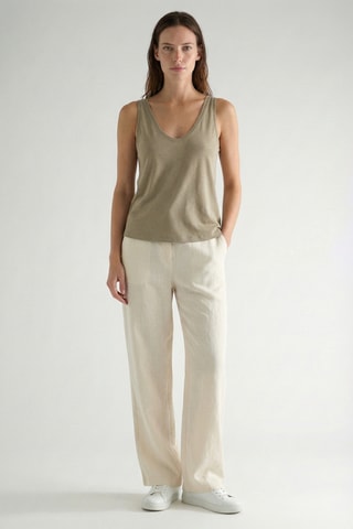 Canotta in lino - Beige