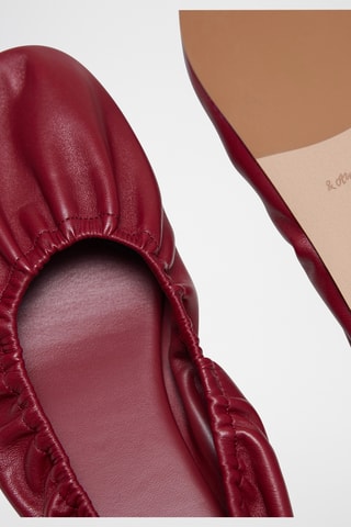 Ballerine in pelle di montone - Rosso