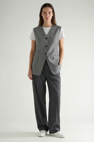 Gilet da completo in lana - Grigio