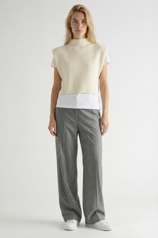 Plastron in lana - Beige