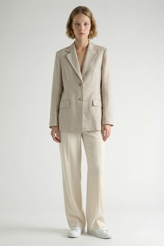 Blazer in lino - Beige
