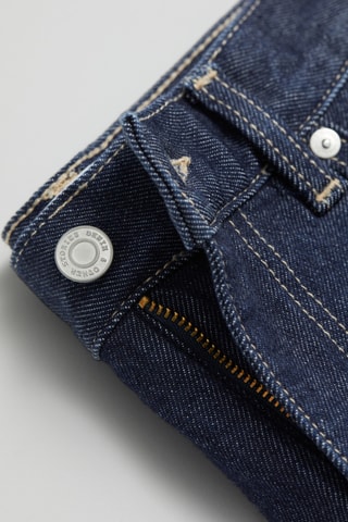 Gonna midi a vita alta - Blu scuro