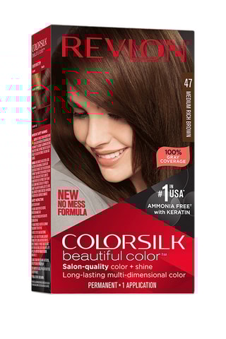 Colorazione permanente Colorsilk Beautiful Color - N°47 Brun riche moyen - 130 ml