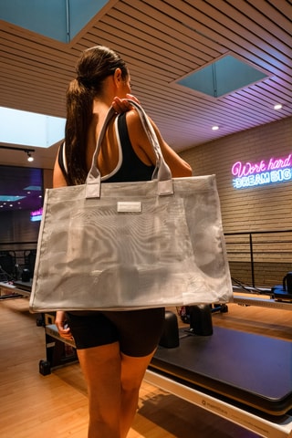 Shopping bag Bass - Argentato