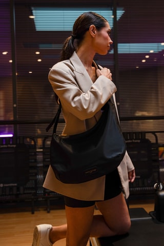 Borsa a tracolla in pelle Rinn - Nero