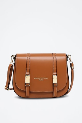 Borsa a tracolla in pelle Tex - Cammello