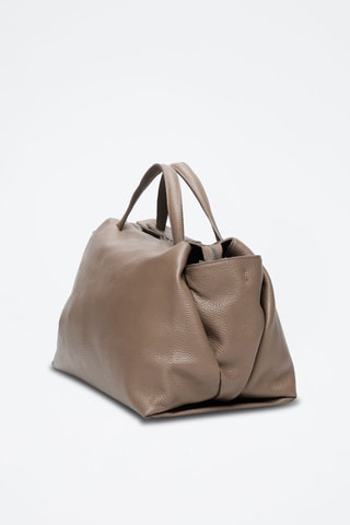 Borsa a mano in pelle Emerald - Taupe