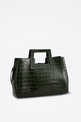 Borsa a mano in pelle Jane - Verde
