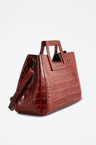 Borsa a mano in pelle Jane - Cammello