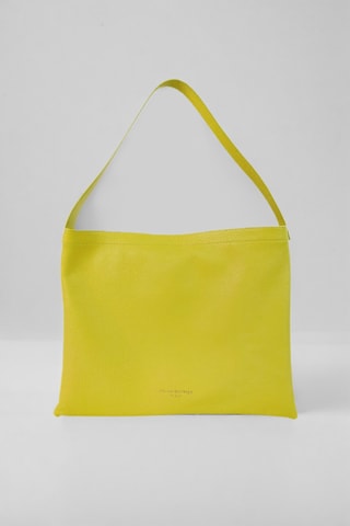 Mala de ombro em couro Ori - Amarelo