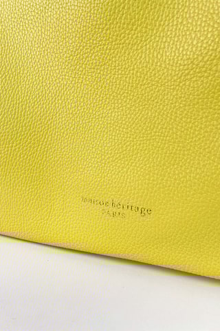 Mala de ombro em couro Ori - Amarelo