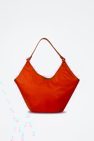 Borsa a spalla in pelle  Cedro - Arancione