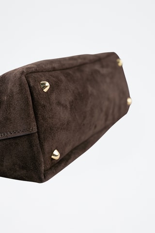 Borsa a tracolla in pelle  - Marrone