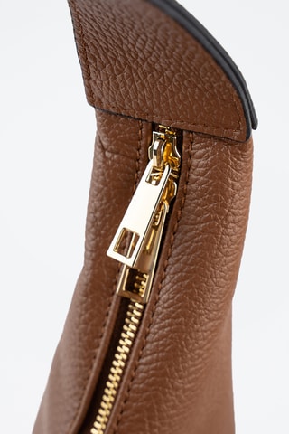 Borsa a spalla in pelle  - Cammello