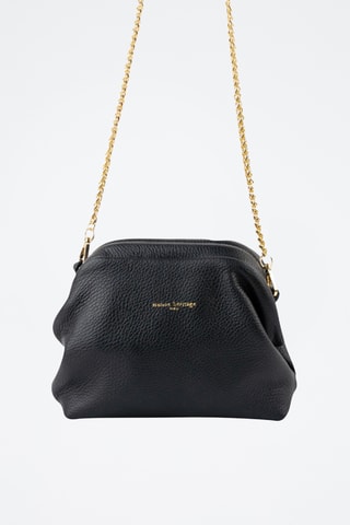 Borsa a tracolla in pelle  - Nero