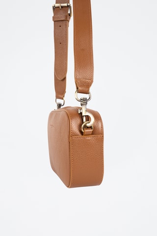 Borsa a tracolla in pelle  - Cammello