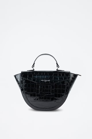 Borsa a mano in pelle - Nero