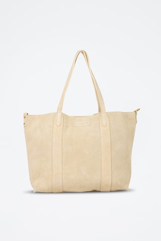 Shopping bag in pelle scamosciata Naya - Ecrù