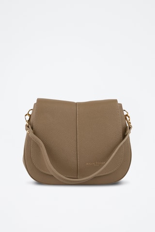 Borsa a spalla in pelle Lirio - Taupe