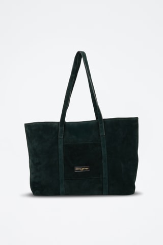 Shopping bag in pelle scamosciata Rise - Verde