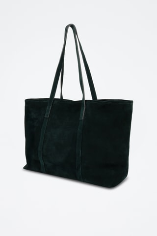 Shopping bag in pelle scamosciata Rise - Verde