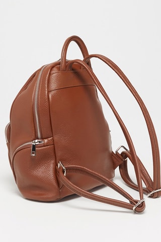 Zaino in pelle Basi - Marrone