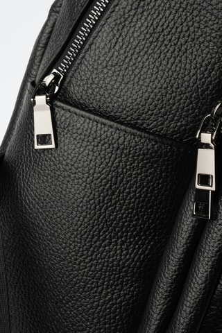 Zaino in pelle Aldo - Nero