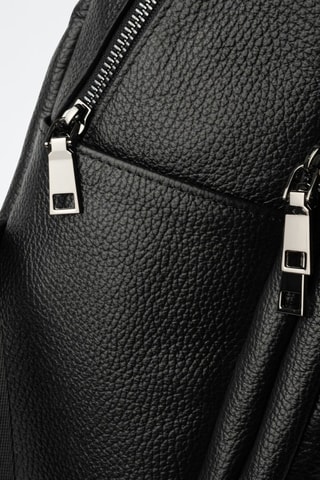 Zaino in pelle Aldo - Nero