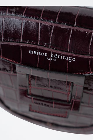 Borsa a mano in pelle  - Bordeaux