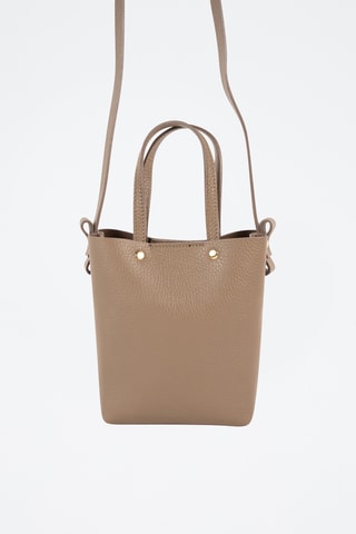 Borsa a mano in pelle - Taupe