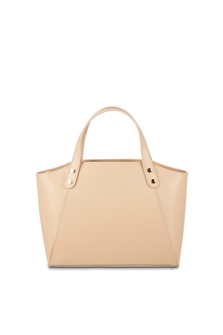 Borsa a mano in pelle Parl - Beige