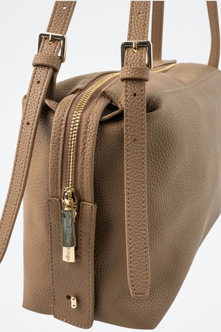 Borsa a spalla in pelle Toki - Taupe