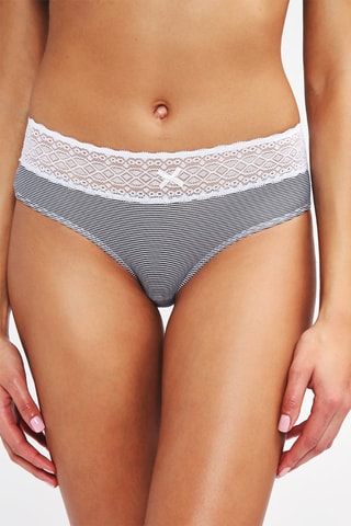 3 shortys Les Cotons Bio - Noir et écru - Variance